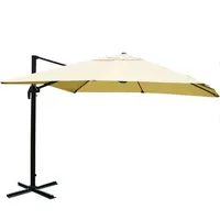 Mendler Gastronomie-Ampelschirm HWC-A96 300 x 400 cm beige ohne