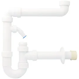 Haas + Sohn PP-Raumsparsiphon Raumsparsiphon weiß