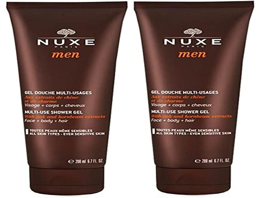 Nuxe Men Duschgel für Gesicht, Körper und Haare, 2 x 200 ml