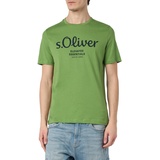 s.Oliver T-Shirt, mit Label-Print, Grass, XXL