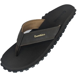 Gumbies Unisex Vegovert Flip Flops - 43 - Brown