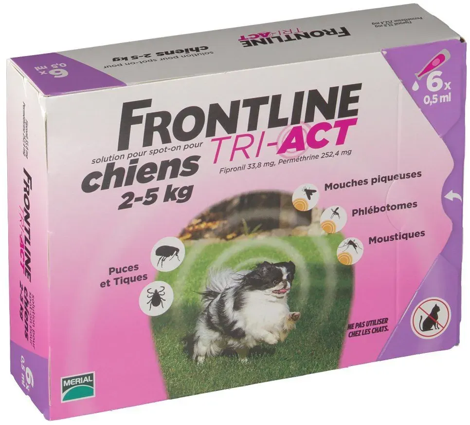 Frontline® TRI-ACT XS pour très petits chiens 6 pc(s) pipette(s) unidose(s)