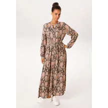 Aniston CASUAL Maxikleid Paisley Schwarz/Beige/Braun/Grün/Orange/Gelb 42
