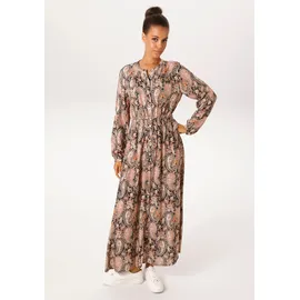 Aniston CASUAL Maxikleid Paisley Schwarz/Beige/Braun/Grün/Orange/Gelb 42