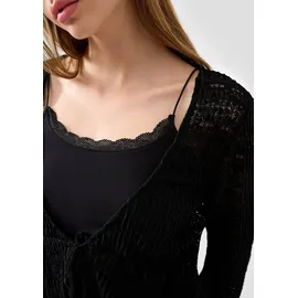 QS Shirtjacke Schwarz M