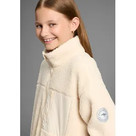 KangaROOS Sweatjacke "Fleecejacke, Kuschel-Jacke mit reflektierendem Badge", Mädchen, Gr.