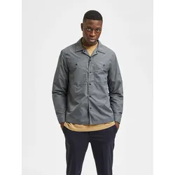 Entspannen Sie Kaylo Hemd - grau - Mann - Selected Homme