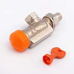 Heimeier Thermostat-Ventilunterteil 3910-01.000 Axial, DN 10, mit automatischer Durchflussregelung
