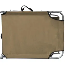 vidaXL Sonnenliege Klappbar 72 x 63 x 27 cm Taupe
