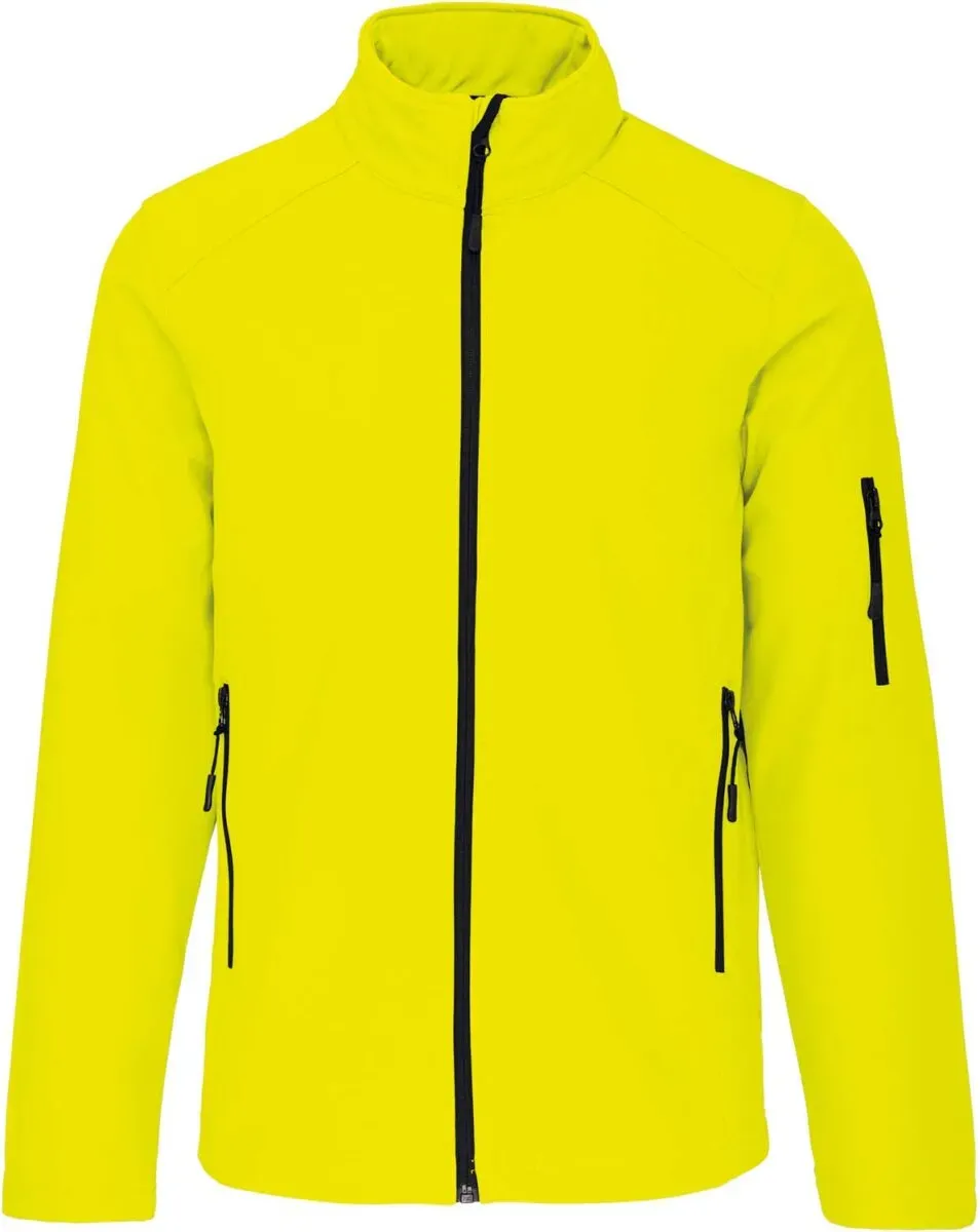 Kariban Herren 3-Lagen Softshell Jacke Softshell-Jacke K401 fluorescent yellow L
