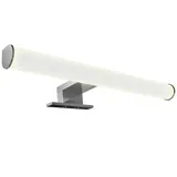 kalb Material für Möbel LED Spiegelleuchte 300mm Aufbauleuchte 230V Badezimmer Leuchte verchromt, Auswahl:300mm - Warmweiss