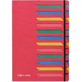 Pagna Ordnungsmappe 12 Fächer rot