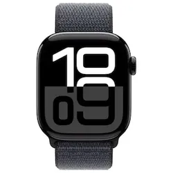 Apple Watch Series 10 LTE 42mm Diamantschwarz Aluminiumgehäuse mit Ink Sport Loop