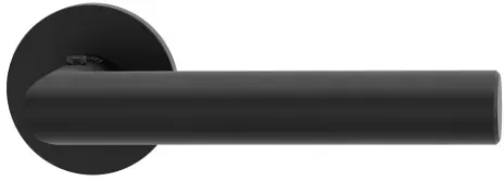 Griffwerk VAYA 128 LUCIA Drückergarnitur, Fast2Fix, Graphitschwarz, smart2lock DIN R