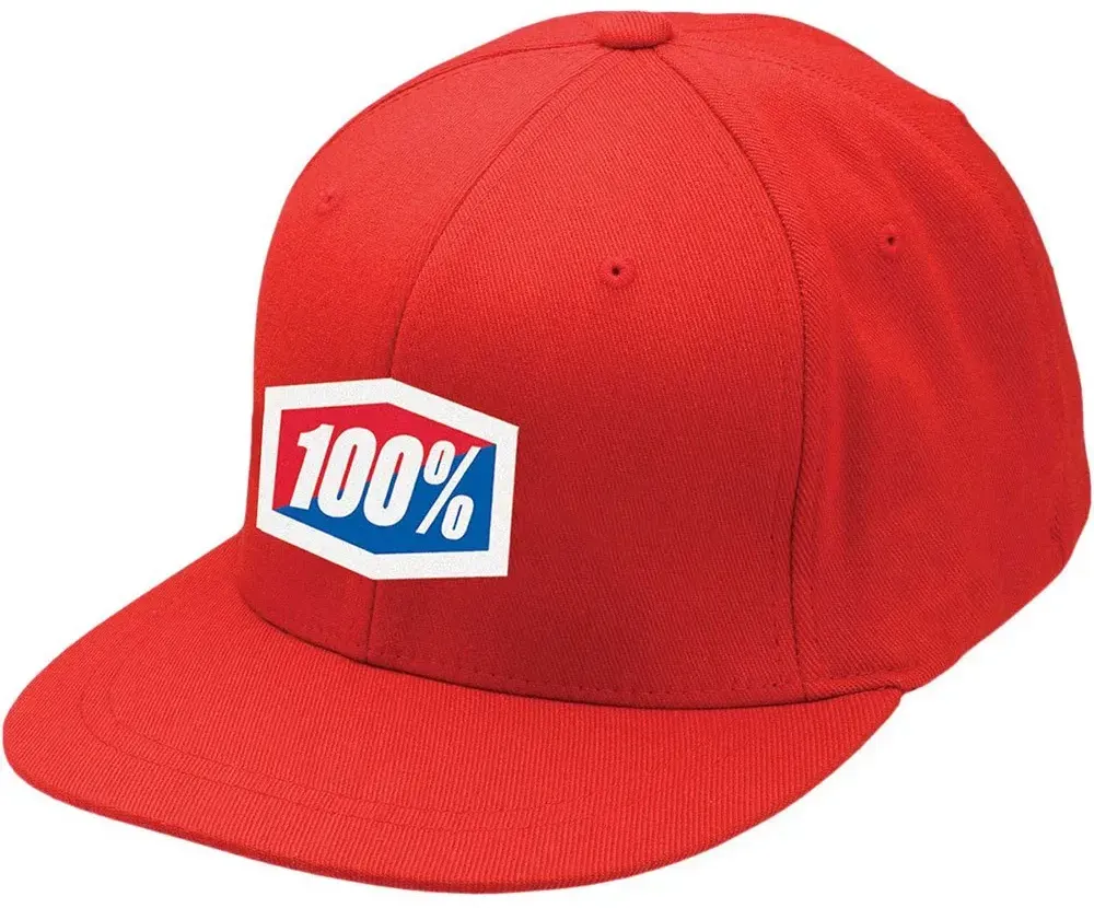 100percent Official J Fit Kappe - Red - L-XL