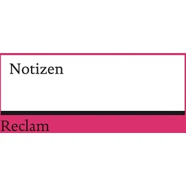 Reclam Philipp Jun. Notizbuch Reclam A6 pink/blanko