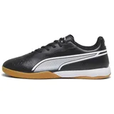 Puma King Match IT Soccer Shoe, Black White, 46.5 EU