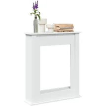 vidaXL Kaminumrandung Weiß 75x20x87,5 cm Holzwerkstoff