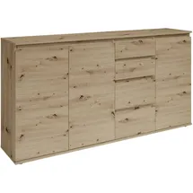Stella Trading Boxxx Sideboard 160 x 84 x 35 cm Eiche Artisan / Braun