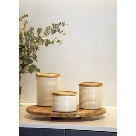 Ladelle STAX Vorratsdose beige 9 cm