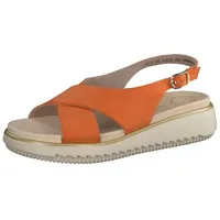 Paul Green Sandalen Nubukleder Riemchensandalette orange 40,5 EU