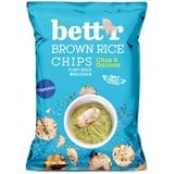 Bett'r Brown Rice Chips Chia & Quinoa. Bio, Organisch, Vegan, Gluten free Vegan Snacks-24 x 60 g