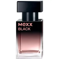 MEXX BLACK Woman Eau de Toilette, fesselnd-intensiver Duft fruchtiger Noten für sinnliche Frauen, 15ml