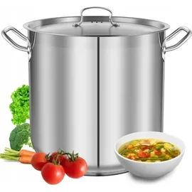 NutriChef Kochtopf 38L 52 cm rund