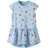 NAME IT Mädchen Nmfvigga Capsl Dress F1 Noos, Chambray Blue, 122 cm - 122
