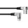 Omnitronic XLR Kabel 3pol 1,5m 90° schwarz (30220630)