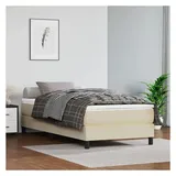 vidaXL Boxspringbett 90 x 190 cm Creme