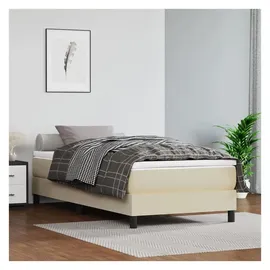 vidaXL Boxspringbett 90 x 190 cm Creme