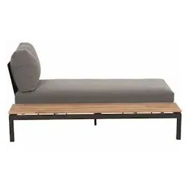 Siena Garden Alvida Loungesofa schwarz/teak