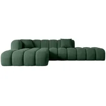 altdecor Ecksofa, Grün, Textil, 6-Sitzer, L-Form, Ottomane links, 289x176 cm, Wohnzimmer, Sofas - Couches, Wohnlandschaften, Ecksofas