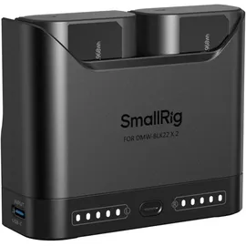 SmallRig 5487 Turbo Charging Kit for DMW-BLK22 Camera Batteries (Kamera Akku Ladegerät), Kamera Stromversorgung, Schwarz