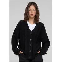 URBAN CLASSICS Cabel Knit Strickjacke - Black - XL