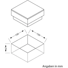 ledscom.de LED Pflasterstein Bodeneinbauleuchte GORGON für außen, IP67, eckig, 15 x 15cm, kaltweiß