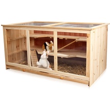 Melko - Rattenkäfig Hamsterkäfig Mäusekäfig Nagerkäfig Kleintierkäfig Holz, Käfig