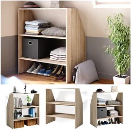 Vicco Bücherregal 90 x 100 x 50 cm Braun