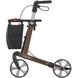 Rehasense Server Aluminium Leichtgewichtrollator L braun