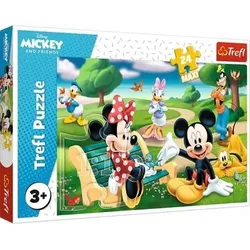 TREFL 14344 Maxi Puzzle 24 Teile - Mickey unter Freunden