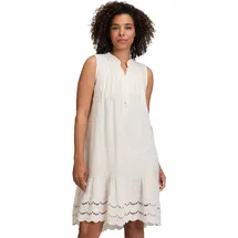 Cartoon Damen Casual-Kleid mit Stickerei Beige 36
