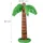 Relaxdays aufblasbare Palme 3er Set Dunkelbraun,Dunkelgrün,Hellbraun