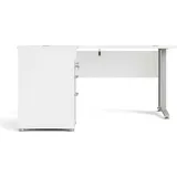 Dmora Eckschreibtisch Aimee Weiß / Grau