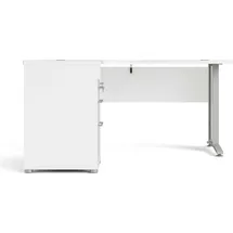 Dmora Eckschreibtisch Aimee Weiß / Grau