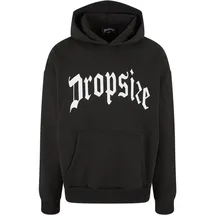 dropsize Heavy Logo Design Hoodie - Schwarz - M