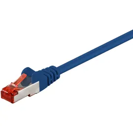 goobay CAT 6 Patchkabel, S/FTP (PiMF), Blau,