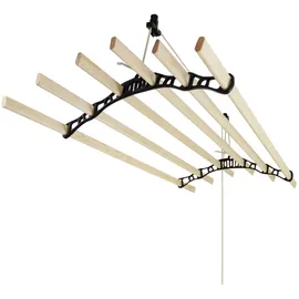 MonsterShop Deckentrockner 1,5 m schwarz