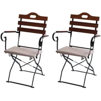 MCW MCW-J40 Biergartenstuhl 2er-Set 0 x 0 x 0 cm braun/beige