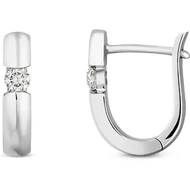 Christ Creolen 89050294 Weißgold 2 Diamant 585 2,0 cm